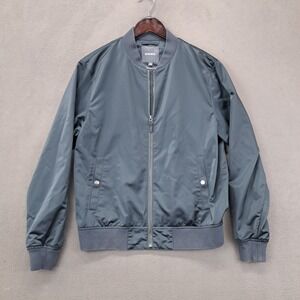 Bonobos Harrington Men's Slim Fit Bomber Jacket in Gray-- Size L